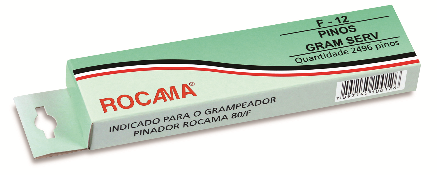 Pinos F/12 (pregos)- para Grampeador e Pinador 80F - Rocama